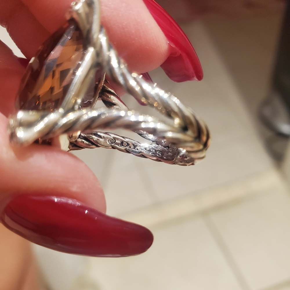 SOLD❣️David Yurman-  Morganite & Diamond Ring - Picture 7 of 9
